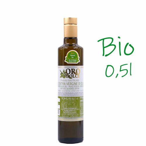 500ml kaltgepresstes Bio Olivenöl Oro Dolce von Olearia Geraci aus Kalabrien