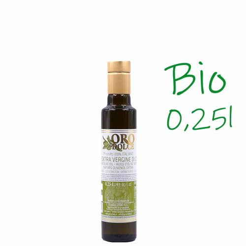 250ml kaltgepresstes Bio Olivenöl Oro Dolce von Olearia Geraci aus Kalabrien