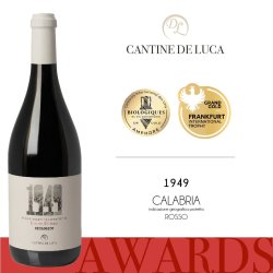 1949 Calabria IGP Rosso Biologico - Rotwein von De Luca mit Auszeichnung - Award