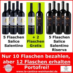 Je 6 Flaschen Salice Salentino undSalice Salentino...