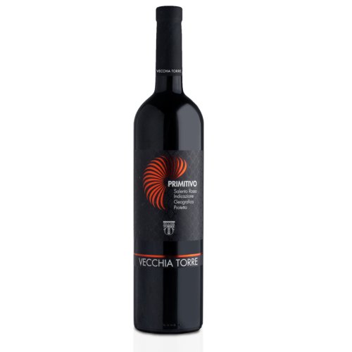 Primitivo del Salento von Vecchia Torre Rotwein aus Apulien in Italien in der 0,75l Flasche. Dunkelrot mit intensivem Geschmack, wie es nur ein Primitivo bringen kann.